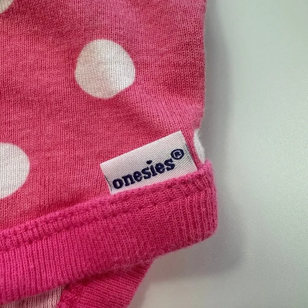 Gerber Baby Girls Polka Dot Onesie and Pants Set Pink White 3-9 Months